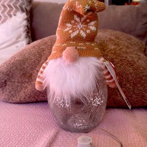 Gnome glass decoration Works with batteries